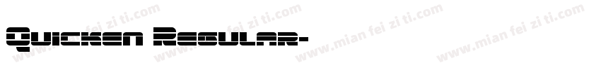 Quicken Regular字体转换